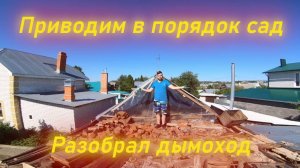 ПРИВОДИМ ЗАПУЩЕННЫЙ УЧАСТОК В ПОРЯДОК | РАЗБИРАЮ ДЫМОХОД