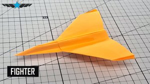 Этот бумажный самолет летает как настоящий истребитель - посмотрите, как!
