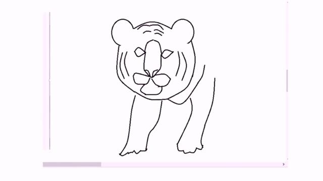 рисунок для детей тигр смотреть онлайн