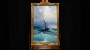Иван Айвазовский "Корабль в бурном море" 50х80 см