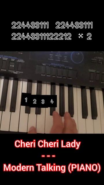 Modern Talking - Cheri Cheri Lady (PIANO 🎹)