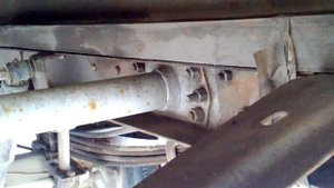 Рама после зимы. Осмотр болтовых соединений.