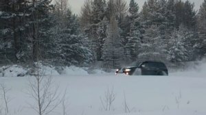 Паджеро спорт по снегу часть 2