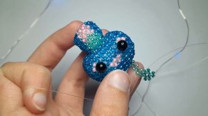 Дракон из бисера.🐲💗 Часть 4. Рожки и мордочка. Дракон из бисера амигуруми. Мк дракон.