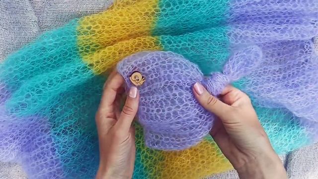 ✓Комплект для фотосессии newborn [Вяжем спицами узор английская резинка] смотреть онлайн