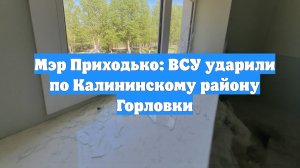 Мэр Приходько: ВСУ ударили по Калининскому району Горловки