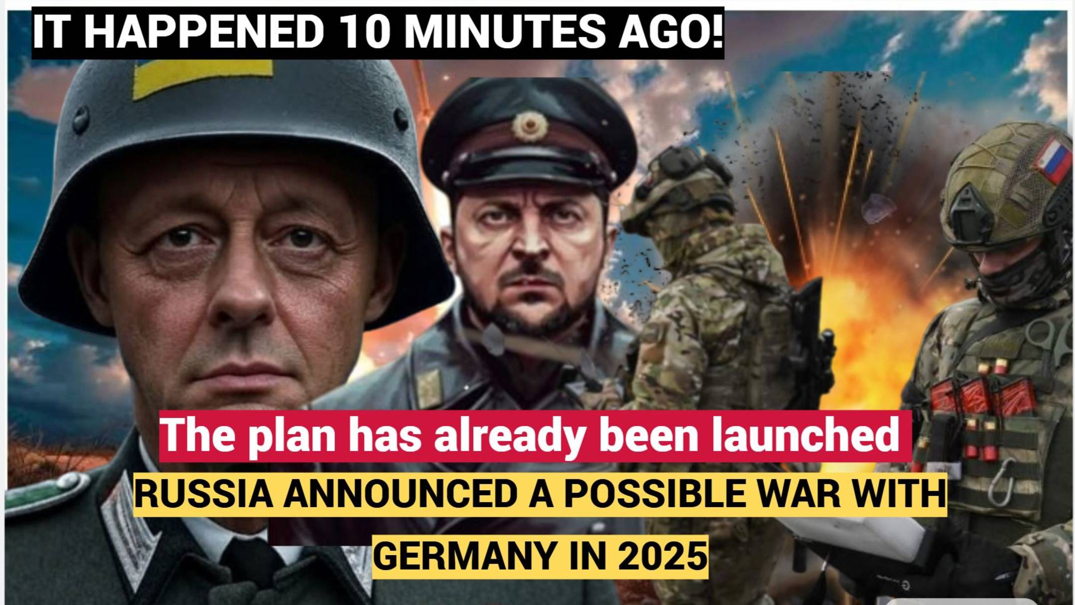 The plan has already been launched Russia announced a possible war with Germany in 2025