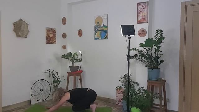 Практика на все тело: йога + фитнес. #похудеть с помощью