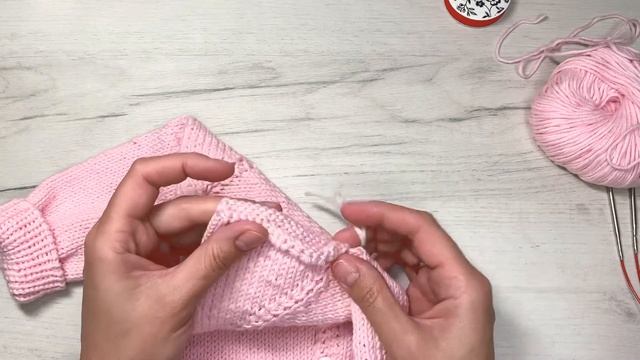 Часть 2 Кардиган спицами 0-3 мес. /жакет на пуговицах спицами/подробный МК /жакет регланом сверху