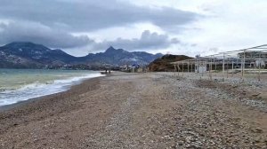 Коктебель набережная. Шум волн крики чаек. Прекрасное