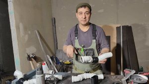 Самодельный гидрозатвор с трубы д.50.