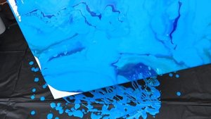 Large Acrylic Pour Painting | Easy Dirty Pour Technique | Fluid Art Abstract