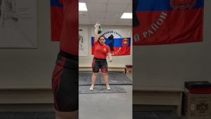 Гиревой спорт: удержание гири 24 кг в фиксации