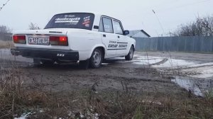 ВЕС ВСЕГО АВТОЗВУКА. СТЕНА В ВАЗ 2107 НА 8 САБАХ. TEAM DEAF BONCE.