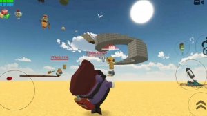 КРУТОЙ ПАРКУР С ЮТУБЕРАМИ В ЧИКЕН ГАНЕ! (я победил)