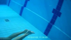 Игорь Кожин, заплыв. Бассейн. 2018 г. Емва.