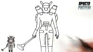 Как нарисовать ВАНТУЗ ВУМЕН из скибиди туалет