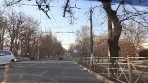 Крым, Симферополь , февраль 2025 . По улица Киевской : от а