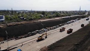 Рельсы на новом месте - над тоннелем / строительство а?