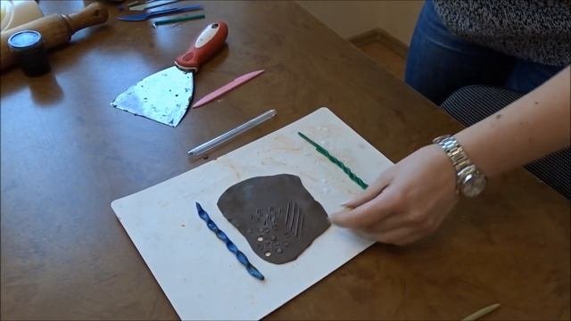 Эстамп для самых маленьких из пластилина