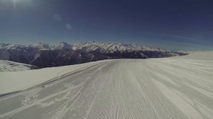 Тетнульди Горнолыжный курорт Полный Спуск Сноуборд 2019