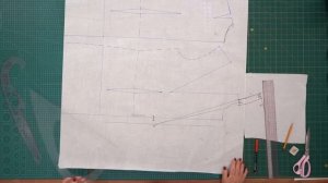 Построение пиджачного воротника с цельнокроеной стойкой