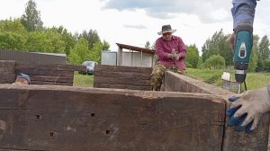 Стройка сарая. Подмога пришла. День 4 и 5