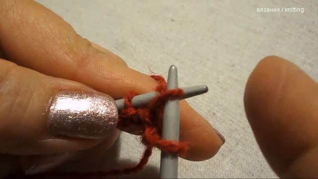 УРОКИ  ВЯЗАНИЯ  СПИЦАМИ  /  ВЯЗАНИЕ  ЛИЦЕВЫХ  ПЕТЕЛЬ   /  Выпуск 3 смотреть онлайн