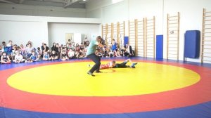 Греко-римская борьба! Вес 32 кг. Митюк Богдан (Новокубанский р-н)-Зарицкий Юрий (Новопокровский р-н)