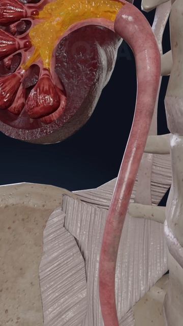 Работа почек, 3D объяснение: образование мочи