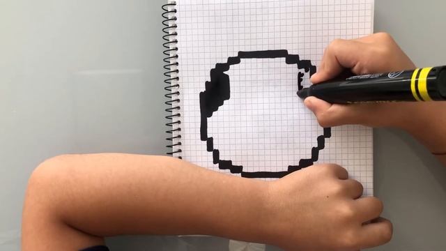 Малюнки по пікселях ( pixel ). Футбольний м’яч #drawing смотреть онлайн