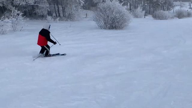 КАТАНИЕ НА ГОРНЫХ ЛЫЖАХ 🎿 #сосновыйрай#горныелыжи ⛷? смотреть онлайн