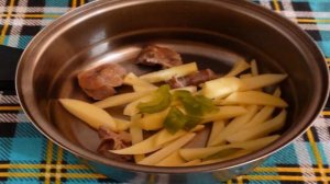 Суп с куриными желудочками и орзо