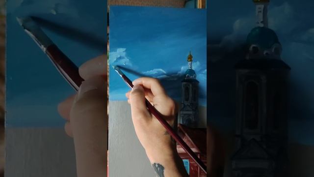 «изба и церковь» картина маслом 40х50 смотреть онлайн