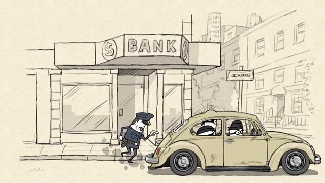Funny video - 2D animation -  Getaway Car
