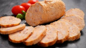 Колбаса домашняя из курицы. Все просто до безобразия, смотрите сами и без приспособлений