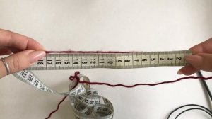 Как отмерить нить для наборного края?