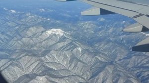 Кавказские горы с высоты 10 000 метров.