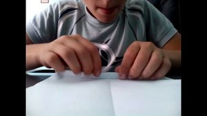 Как сделать бумажный самолет который делает сальто???