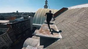 Паркур от 1 лица (под музыку Rockstar)