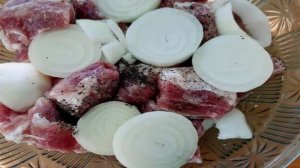 Шашлык из свинины в маринаде с аджикой