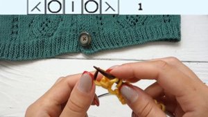 Ажурный узор для французской кофточки схема /Openwork pattern for a French blouse