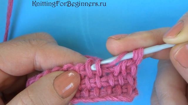 Тунисское вязание Урок 88 Tunisian crochet lesson смотреть онлайн