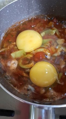 Идея вкусного летнего завтрака-шакшука#яйцашакшука#еда#завтрак