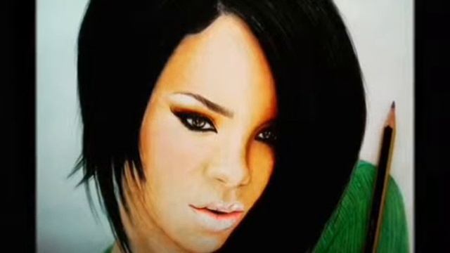 How to draw Rihanna/ Wie zeichnet man Rihanna/ Как нарисовать Рианну смотреть онлайн