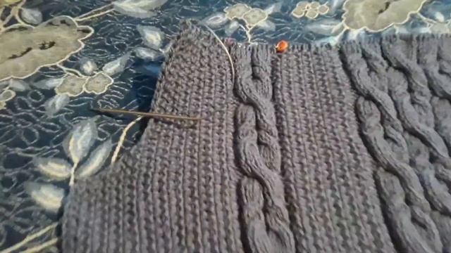 Схема и описание по мужскому кардигану . Часть 1 спинка смотреть онлайн