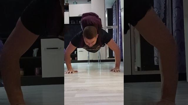 Отжимания🔥/Тренировка Верха Грудных с доп. Весом 34 кг
