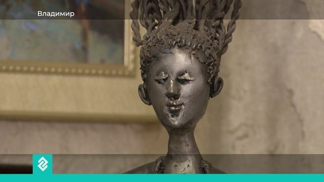 Владимирский скульптор Михаил Блинов изготовил из металла скульптуру медведя