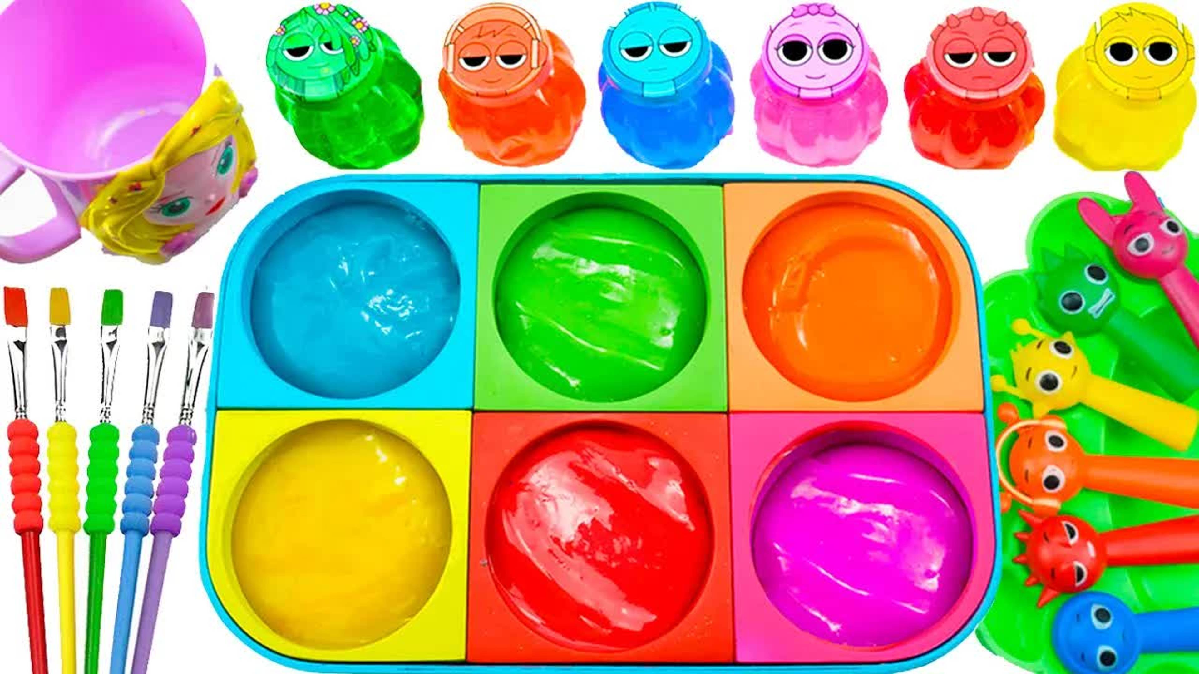 Слаймы M&Ms и Спрунки / мультик для детей. ASMR