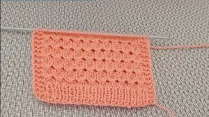 Универсальный, несложный ажурный узор спицами.